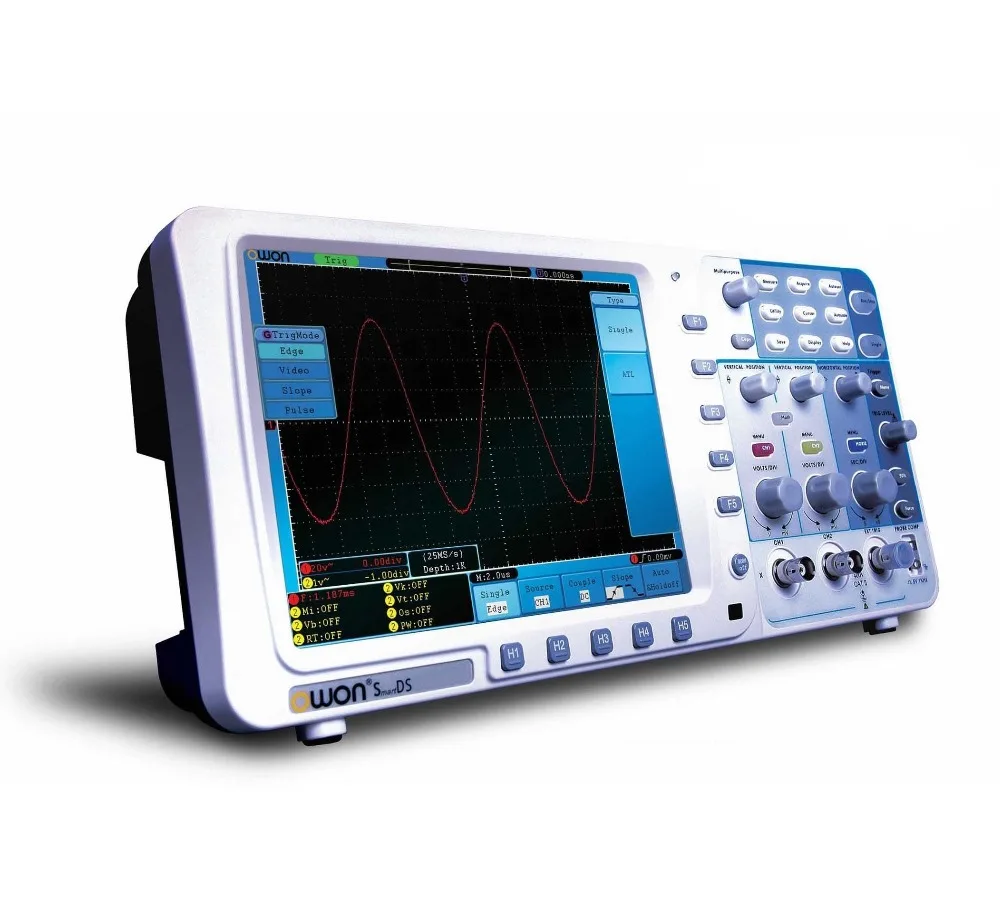 Цифровой осциллограф Owon SDS7102 с глубокой памятью 2 канальный интерфейсом VGA и