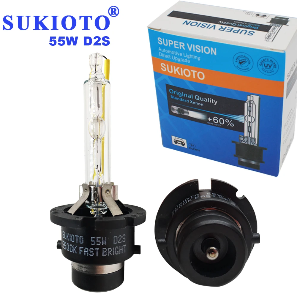 2 шт. ксеноновые D2S D4S D2R D4R hid лампы 55 Вт 5500K Автомобильные фары A5 A4L A8L сменные