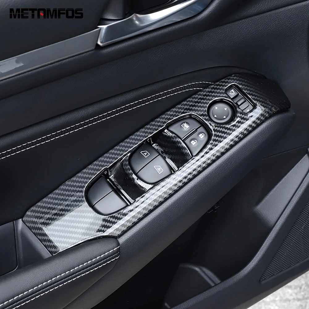 Крышка переключателя стеклоподъемника для Nissan Altima 2019 2020 из углеродного волокна