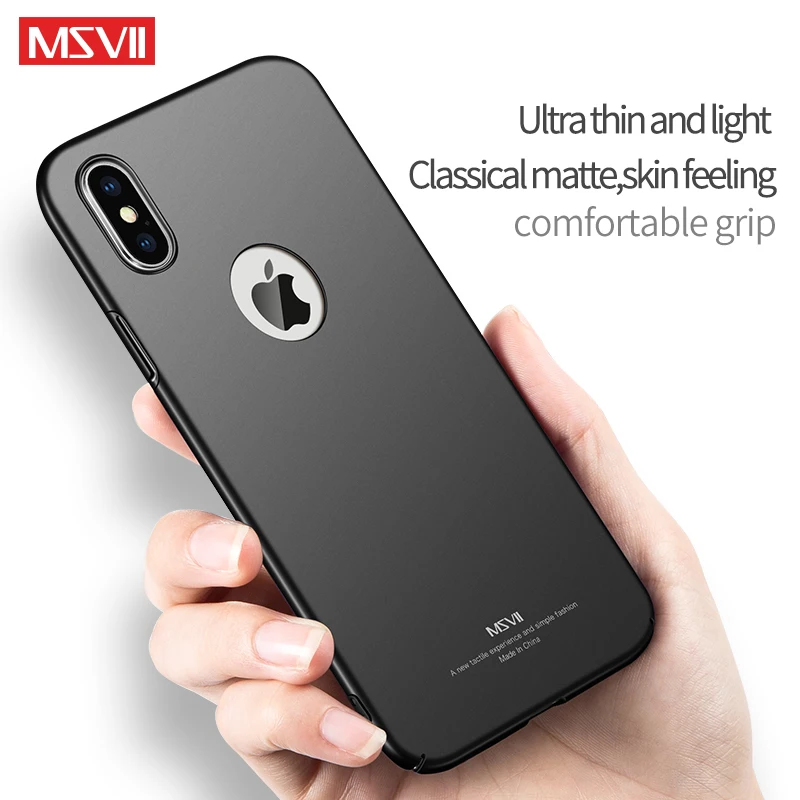 MSVII Bumper Case For iPhone X 10 Ultra Slim Back Protective Fitted iPhoneX Shell Fundas Coque Apple |