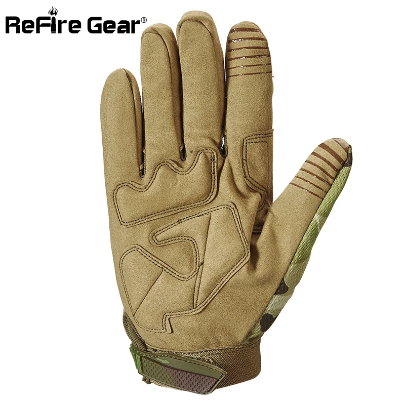 ReFire gear камуфляжные тактические армейские перчатки мужские спецназ военная