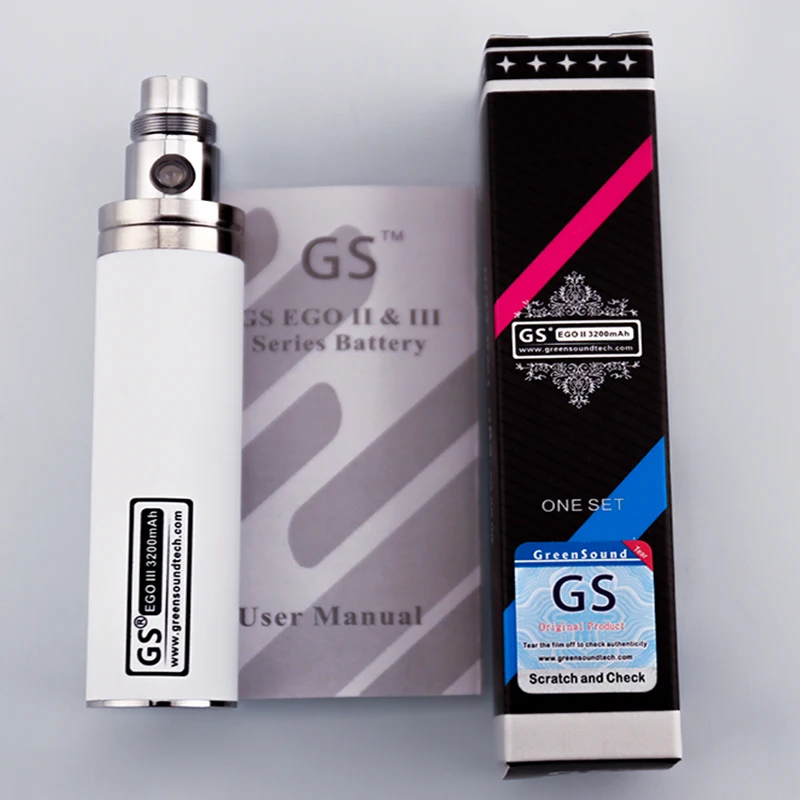 GS eGo 3200 мАч аккумулятор большой емкости электронная сигарета GreenSound Ego II 510 Fit M14 CE4 mt3 электронная сигарета вейп ручка Gs h2s Атомайзер