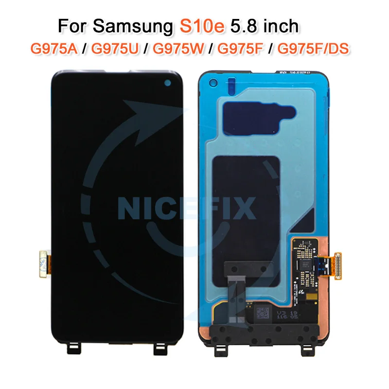 Для samsung Galaxy S10 SM-G973F lcd S10e G970F ЖК-дисплей сенсорный экран дигитайзер в сборе для samsung S10 Plus G975F lcd