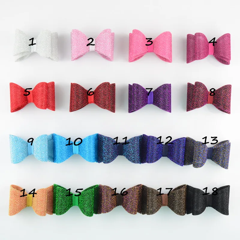 30 шт./лот 2 8 ''Новорожденные роскошные золотые пылевые банты для волос без