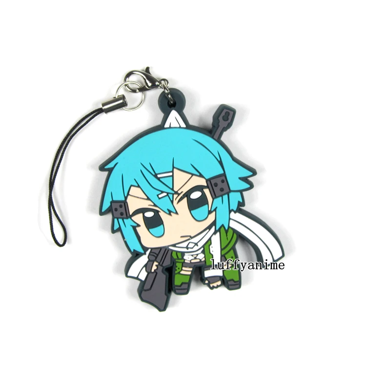 Меч искусство онлайн резиновая подвеска талисман SAO Kirigaya Kazuto Kirito Leafa Lisbeth Yuuki Asuna