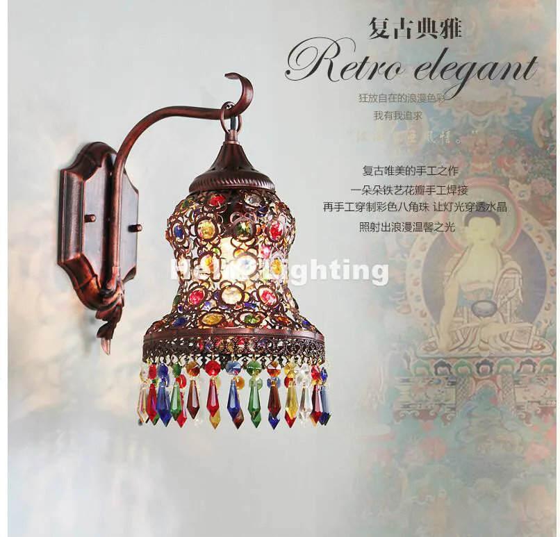 Настенный светильник в богемном стиле настенный барокко 15 см для балкона спальни