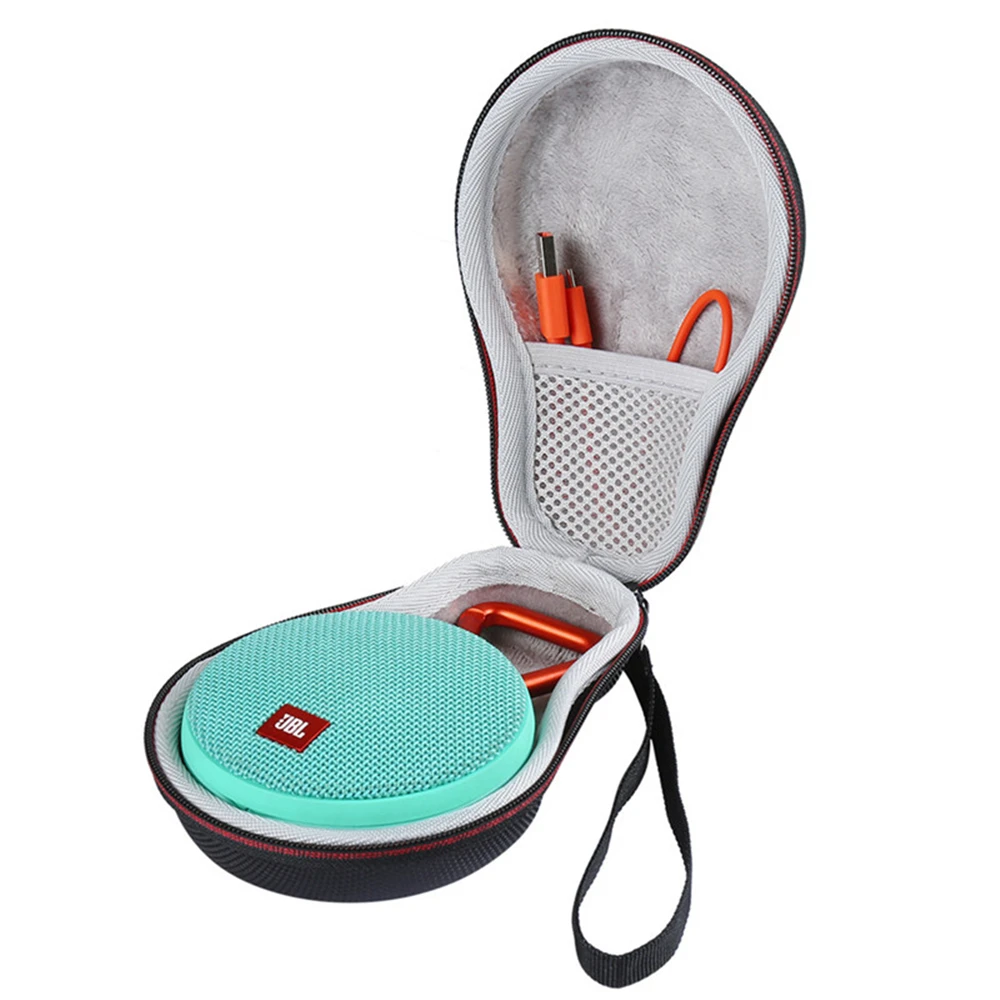 Portable Speaker Case Travel Cover For JBL Clip2 Clip 3 Bluetooth Sound Box Storage Carry Bag With Mesh Pocket Strap | Электроника