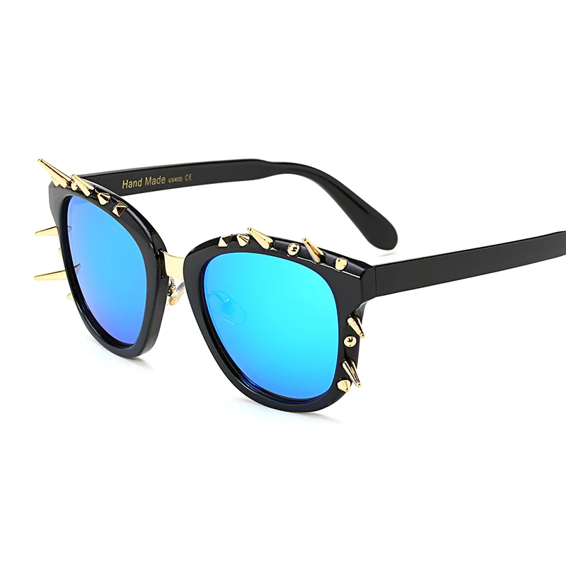 Dimshow роскошные металлические солнцезащитные очки мужчин круглых солнцезащитных