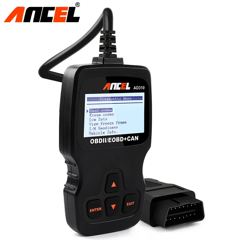 Автомобильный сканер ANCEL AD310 OBD2 считыватель кодов двигателя ЖК-дисплей