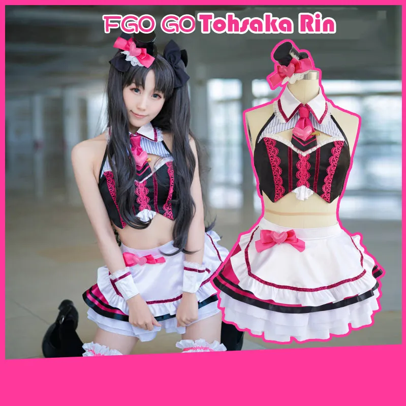 

Anime Fate Grand Order FGO Tohsaka Rin Valentine's Day Lolita Dress Cosplay Costume Halloween Suit For Women Outfit New