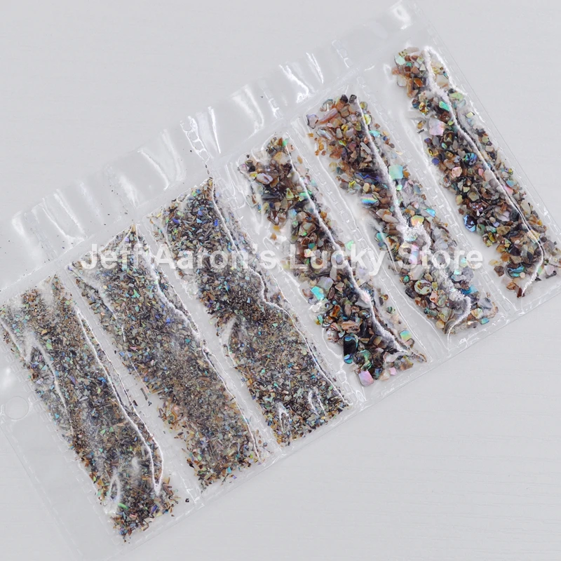 Nails Abalone оболочка фрагменты текстура натуральный морской Корпус 3d Шарм Украшение
