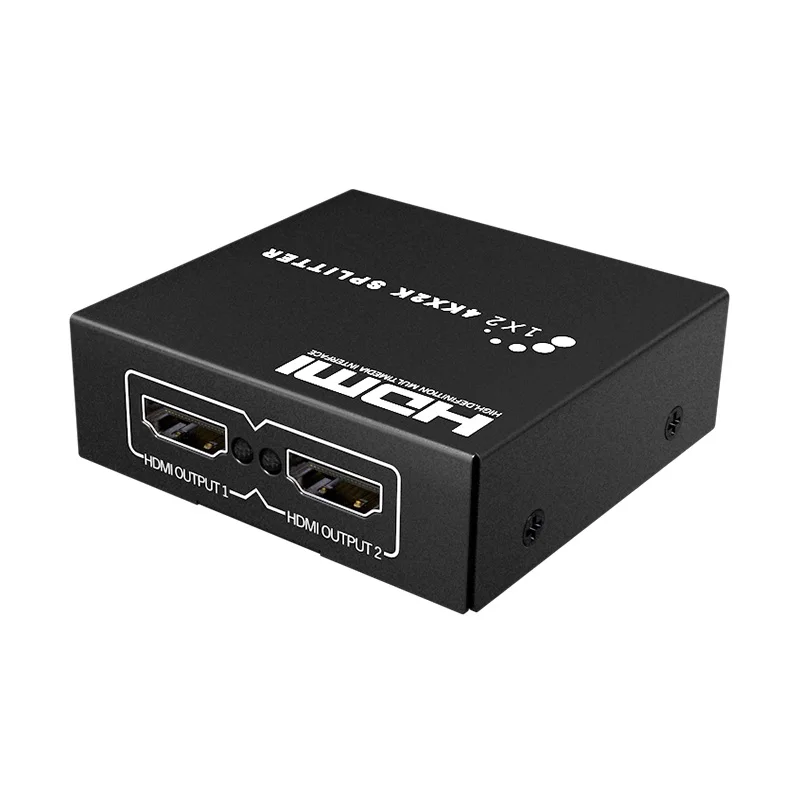 1X2 4K HDMI сплиттер HDCP 4K 1x2 1 в 2 out усилитель сигнала мощности 1080P 3D 1x4 аудио сплиттер HDMI конвертер 1x8 HDMI адаптер - Цвет: 1X2 4K