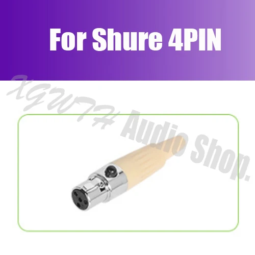 For Shure 4 Pin Однонаправленная головная повязка головной микрофон для Shure Sennheiser AKG MiPro Audio-Technica 4Pin 3Pin TA4F 3,5 мм замок - Цвет: For Shure 4 Pin