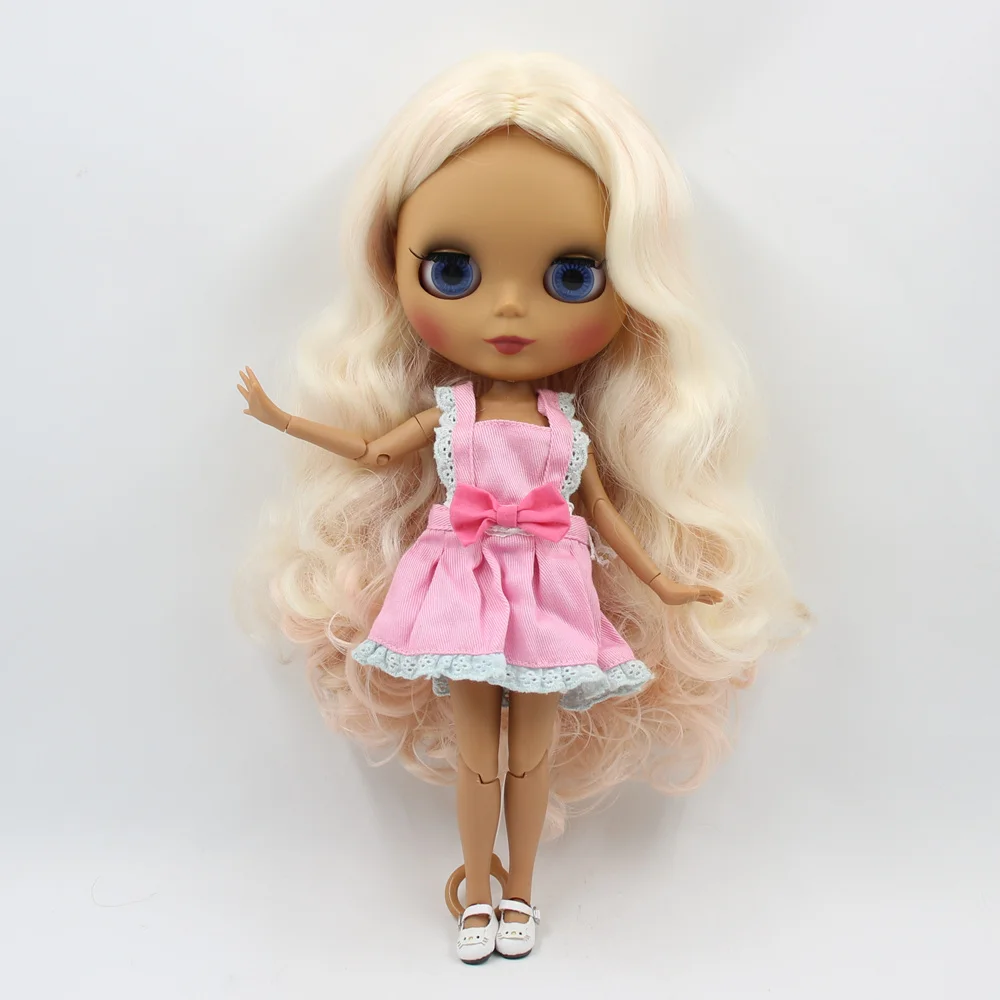 Ледяной DBS Blyth кукольные 30 см темной кожи матовый фигурка красивой светильник