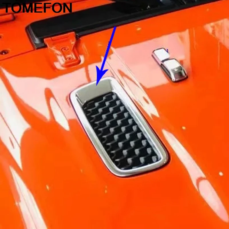 TOMEFON для Jeep Wrangler SUV 2018 2019 воздушный поток Впускной капот вентиляционное отверстие