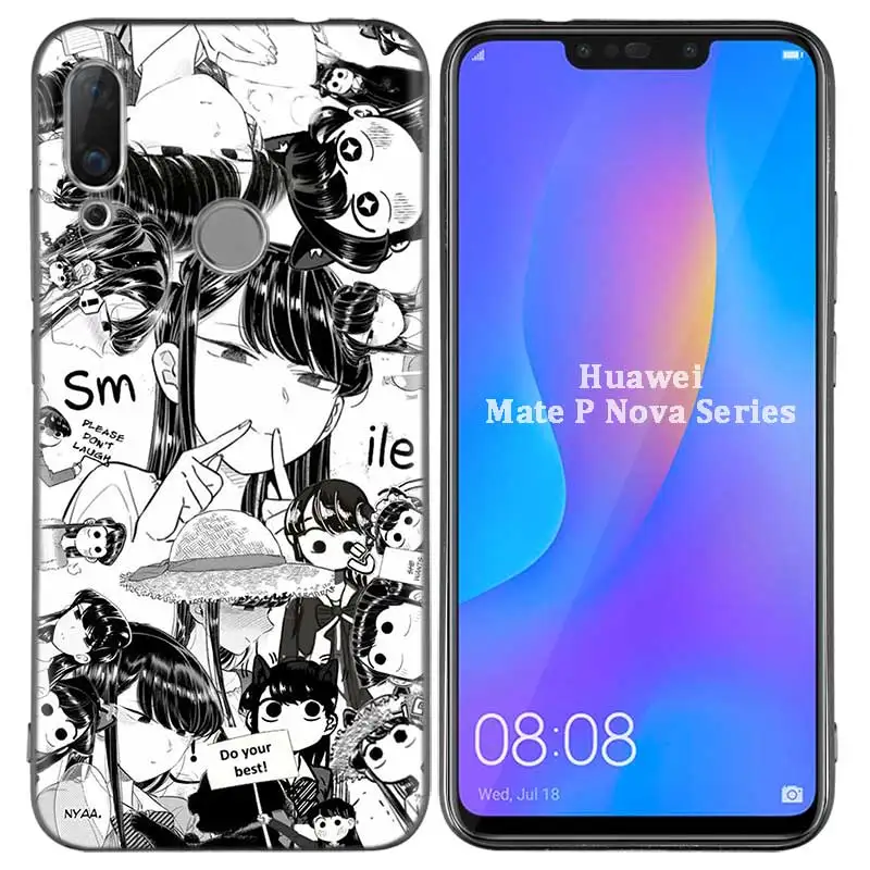 Силиконовый чехол для huawei P30 P20 P10 P9 mate 20 10 Lite Pro Nova 3i 4e 3E P Smart Plus аниме девушка мультфильм Япония