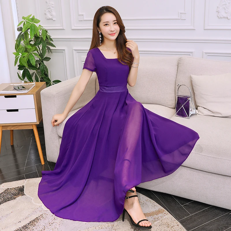 2019 летнее Новое поступление круглый воротник одноцветное короткий рукав высокое