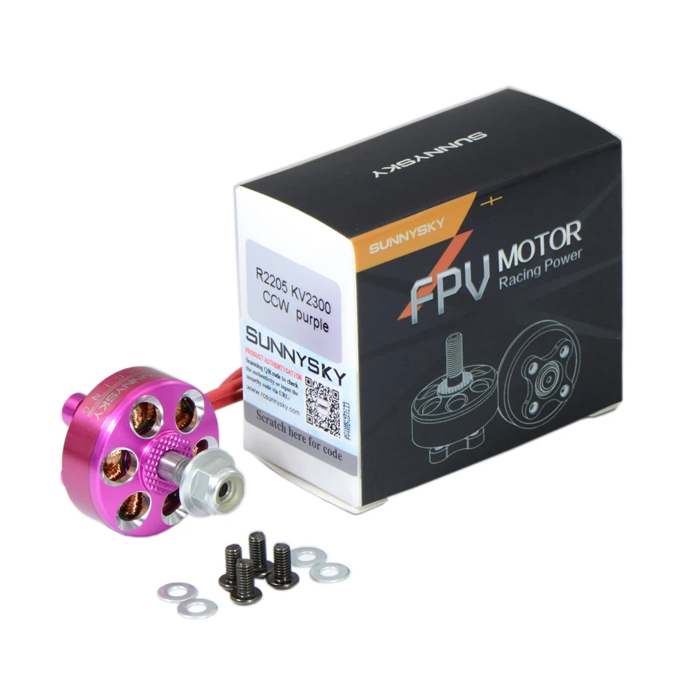 1 шт. Sunnysky R2205 2300KV 2500KV 2205 бесщеточный двигатель CW CCW розовый синий серебристый для