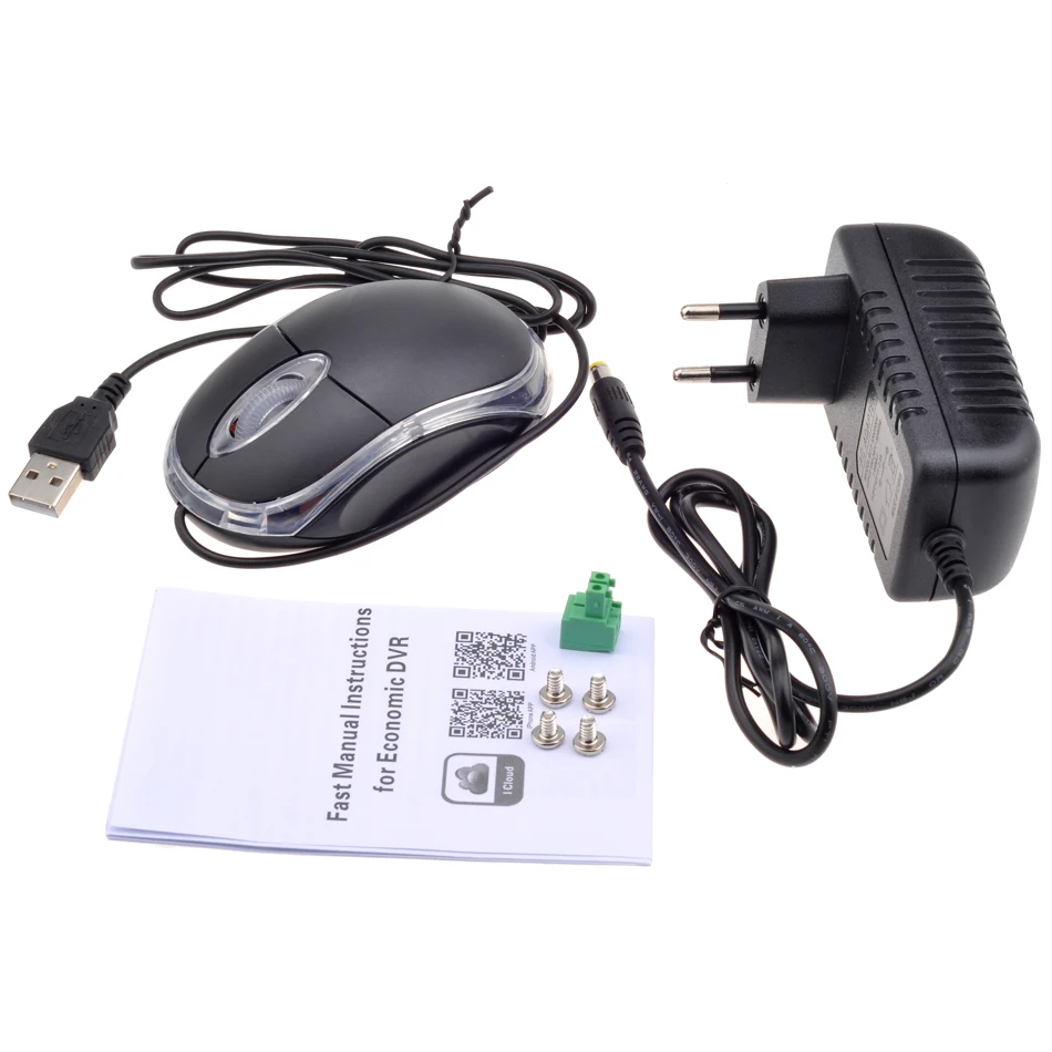 Видеорегистратор GADINAN 5 в 1 AHD 4 канала МП HD DVR H.264 поддержка ONVIF для аналоговой ip