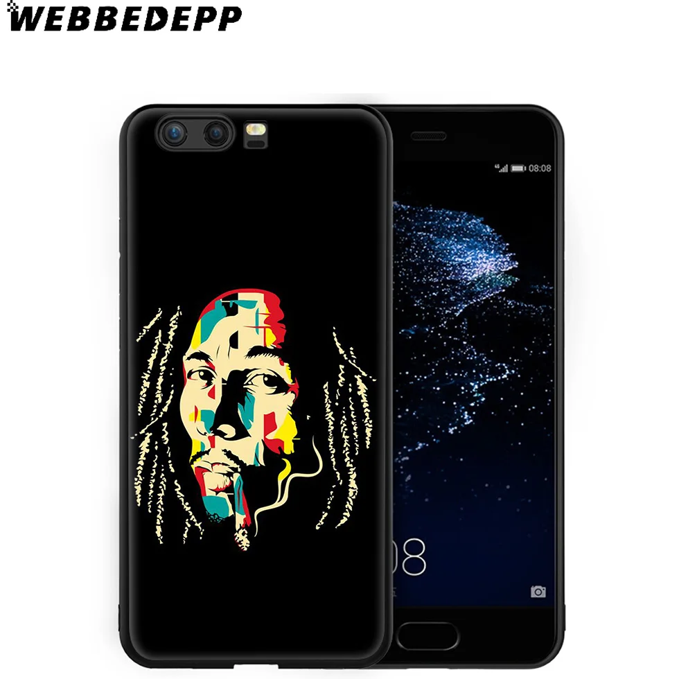 WEBBEDEPP Bob Marley Soft Case for Huawei P8 P9 P10 P20 P30 Lite Pro P Smart Z Plus 2019 Y6 Prime 2018 2017 Mini |