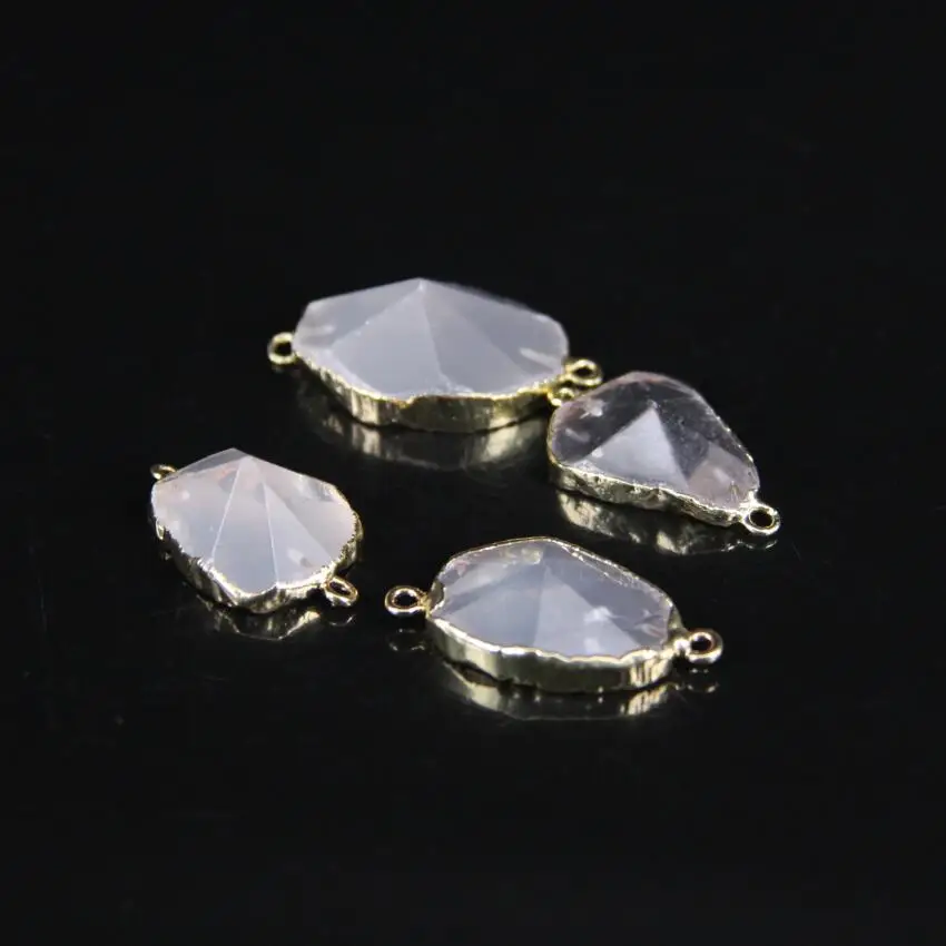 5 шт./лот натуральный прозрачный кварцевый кристалл граненая плита Nugget