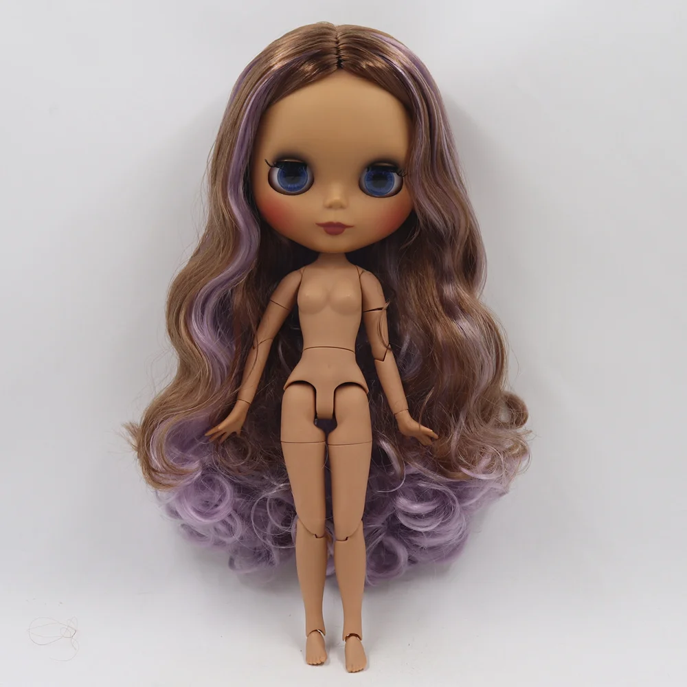 Кукла блайз ICY DBS кукла с темной кожей для суставов матовым лицом коричневого