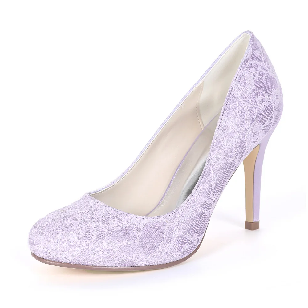 

Creativesugar concise rounded toe lace lady high heels bridal wedding prom sweet dress shoes turquoise lavender mint green white