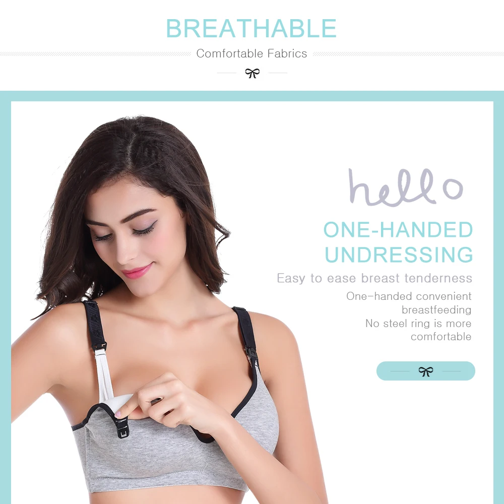 Мягкий хлопковый бюстгальтер для беременных и кормящих женщин нижнее Белье