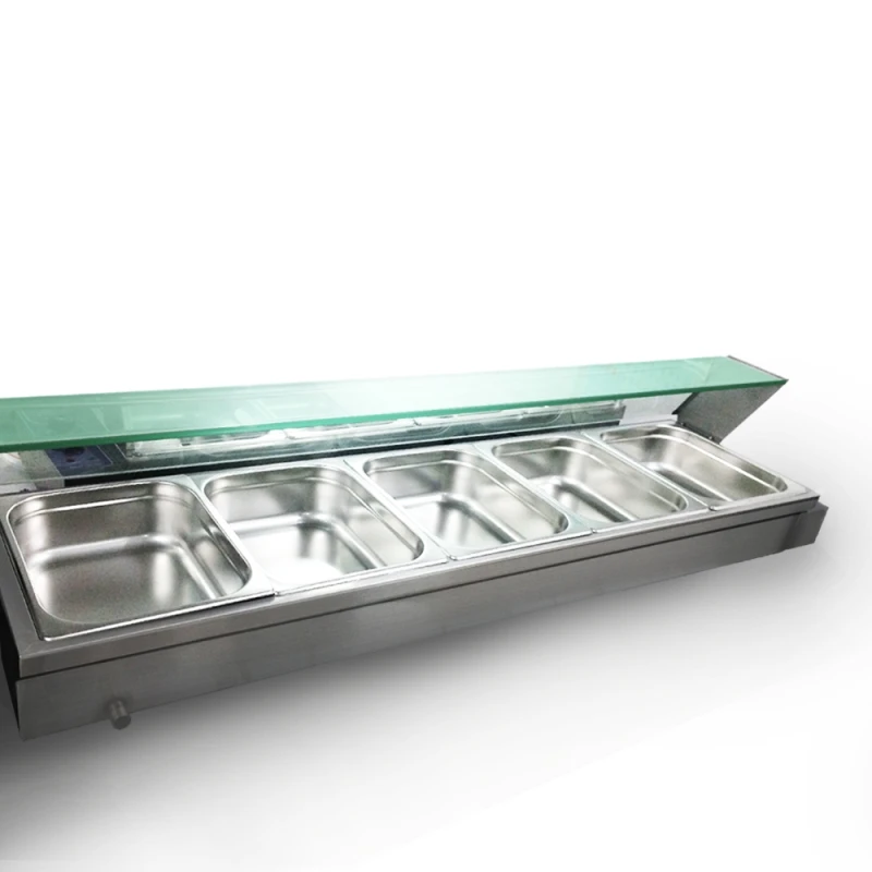 Электрический 5 кастрюль Bain Marie подогреватель пищи столешница Пароварка нержавеющая сталь подогреватель для супа оборудование буфет bainmarie витрина