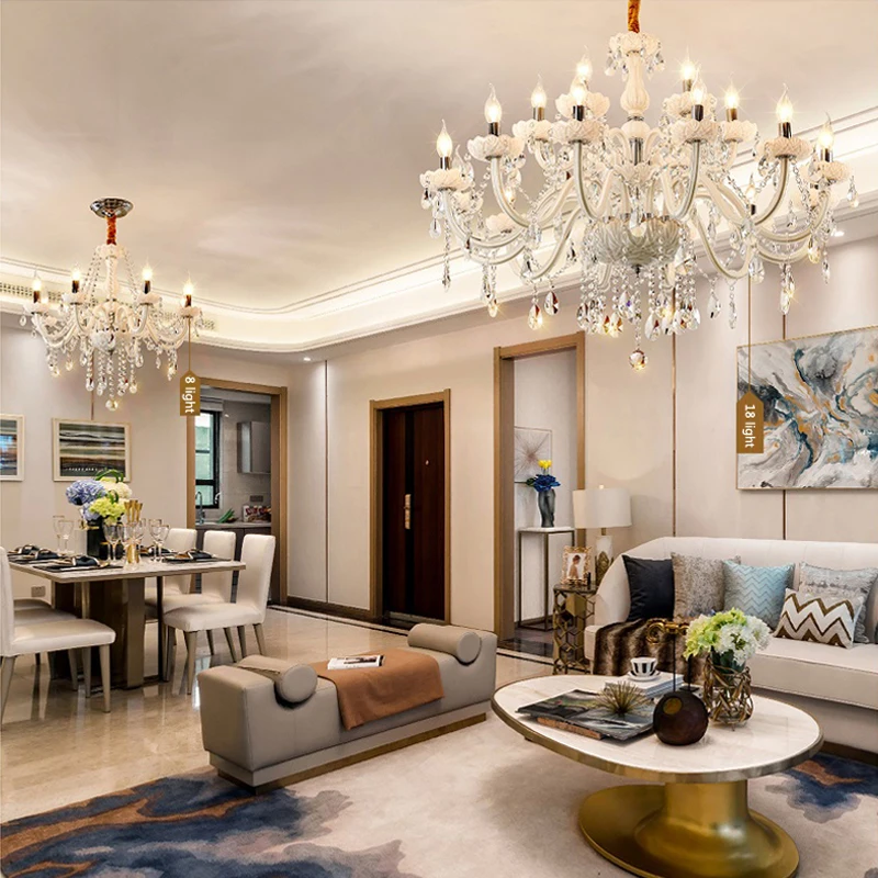Modern Suspend Chandelier Kitchen Living Room Decor Interior House Lighting Long Chandeliers for Bed |