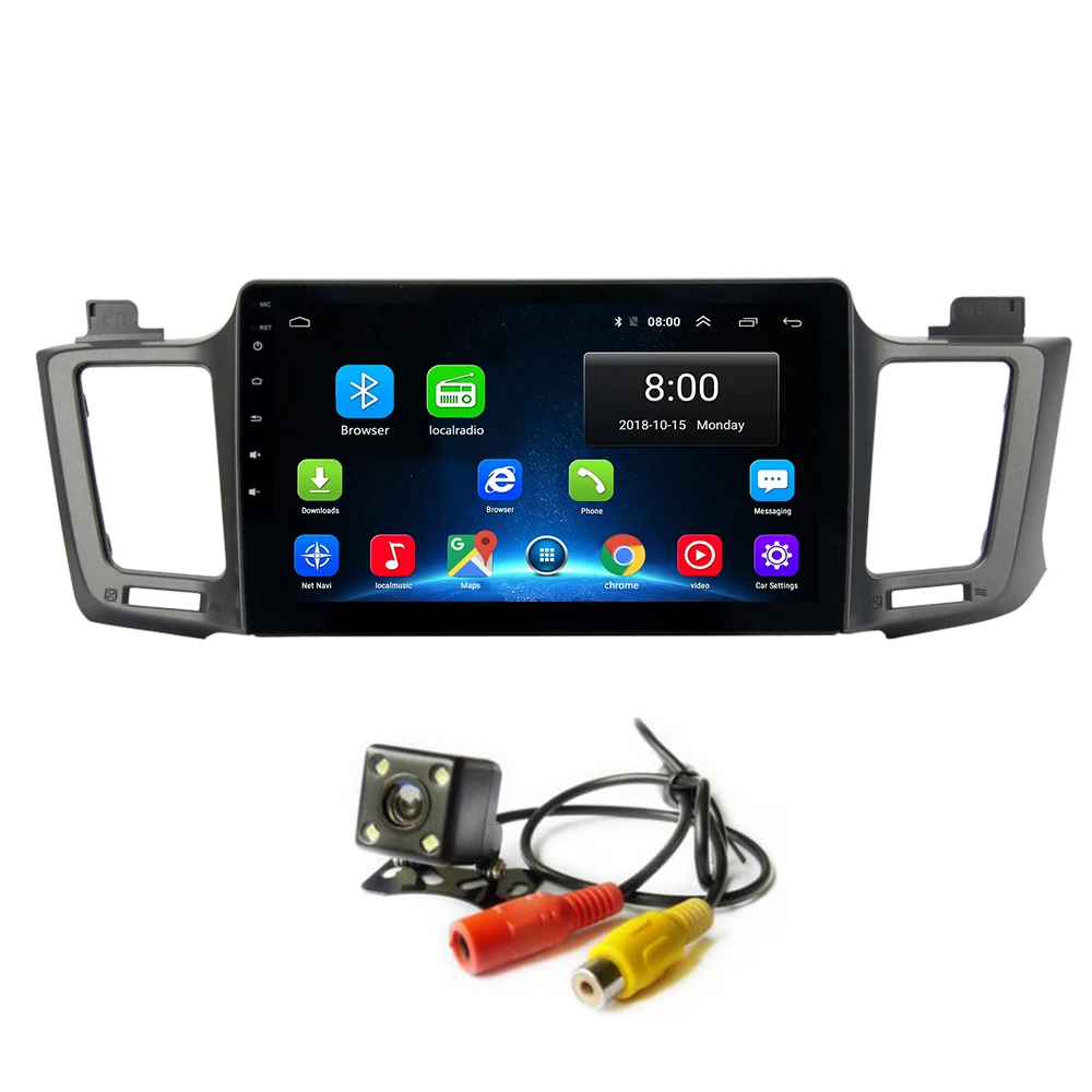 Android 8 1 стерео головное устройство Автомобильный GPS для Toyota RAV4 2014 2017 постоянное