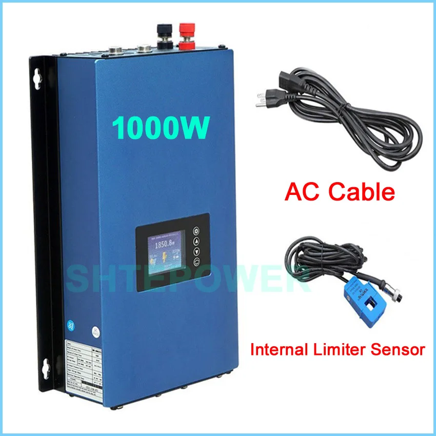 

1KW MPPT inverter dump load resistor Solar power invertor DC 24V 48V 22-65V input Grid Tie system LCD display Wifi Plug 1000W