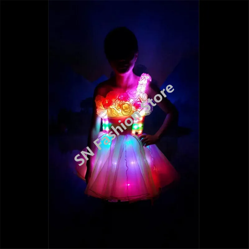 Полноцветные светодиодные костюмы для свадебного платья программируемый