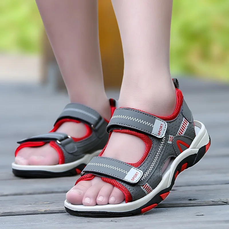 Детские сандалии для мальчиков; летние Волшебные сандалии; Chaussure Enfant Kinder Schuhe; Детские пляжные повседневные спортивные сандалии для мальчиков и девочек