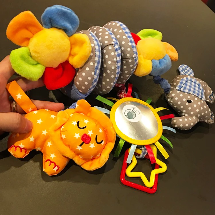 Милая Детская Мобильная кроватка Babyplay спиральная кровать и переносное детское кресло Висячие Bebe развивающие погремушки игрушки 0-12 месяцев