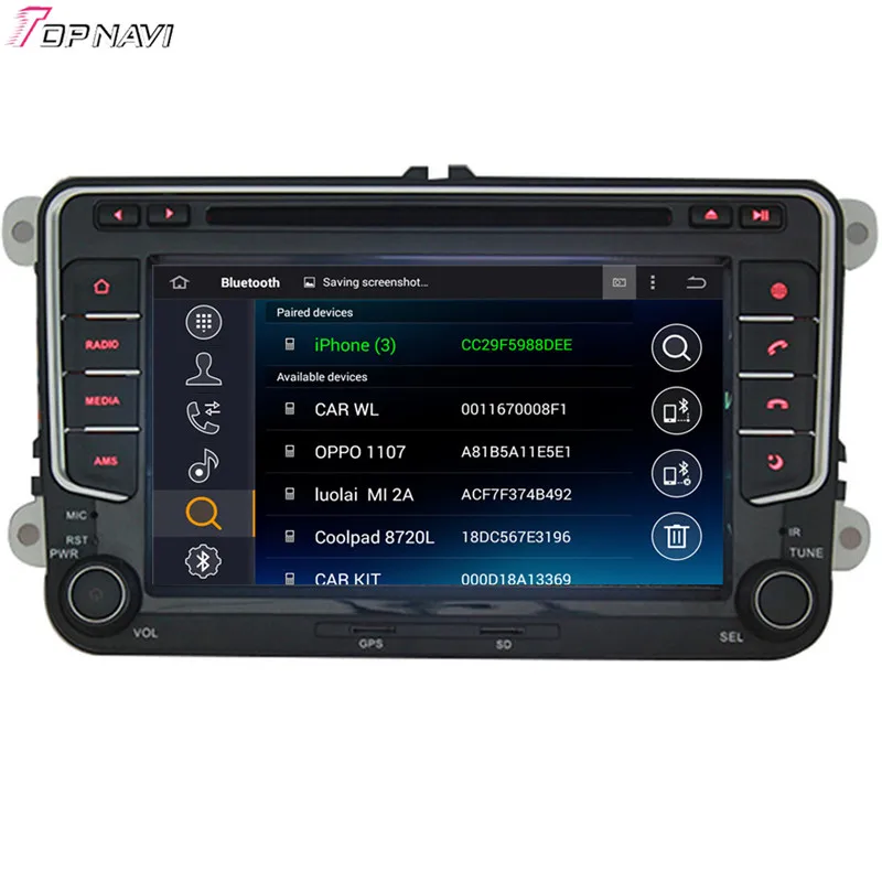 TOPNAVI 7 ''четырехъядерный Android 6 0 Автомобильный DVD проигрыватель для VW PASSAT B6/MAGOTAN