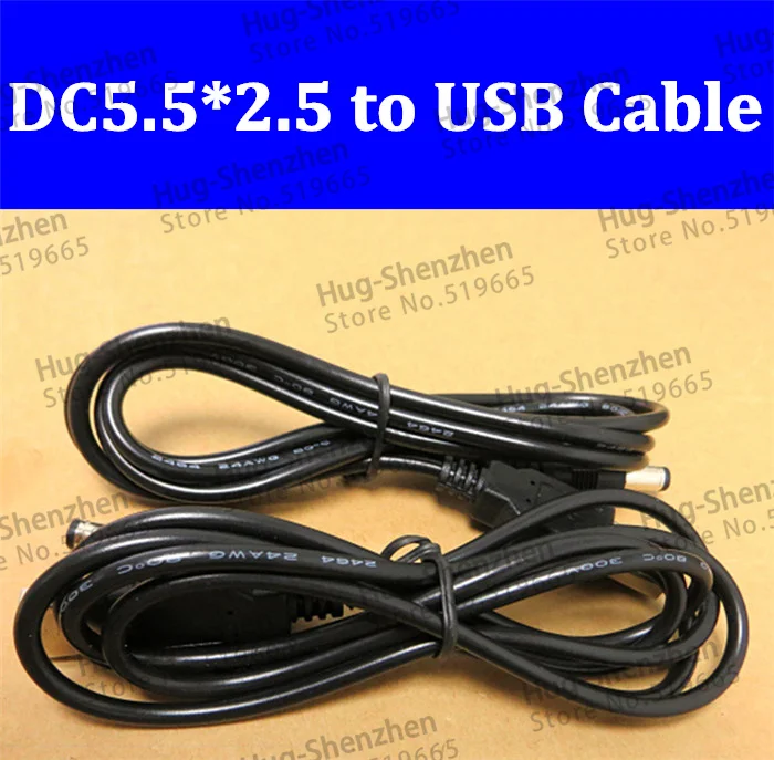 Кабель питания USB A 2 0 штекер для зарядки постоянного тока 5 5x2 мм соединительный