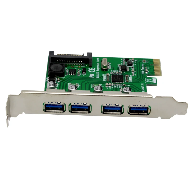 10 шт. 4 портовый контроллер USB 3 0 PCI Express PCIe 0|Платы расширения| |