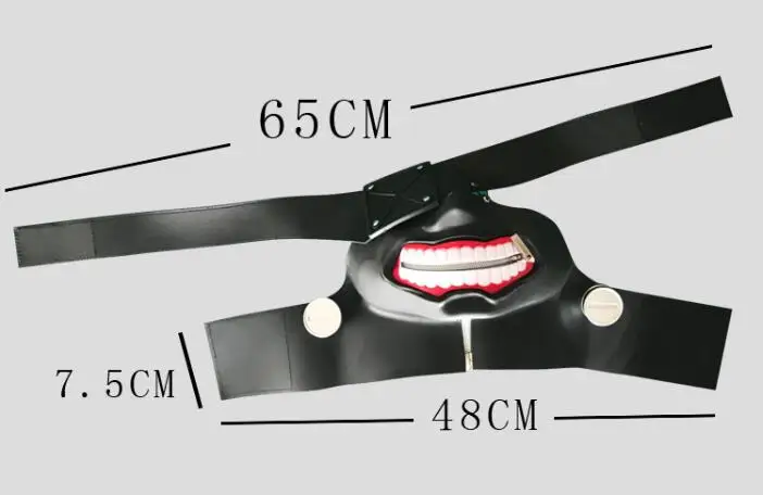 Токийский Гуль Маскарадная маска Kaneki резиновая Косплей Опора Хэллоуин ужасная