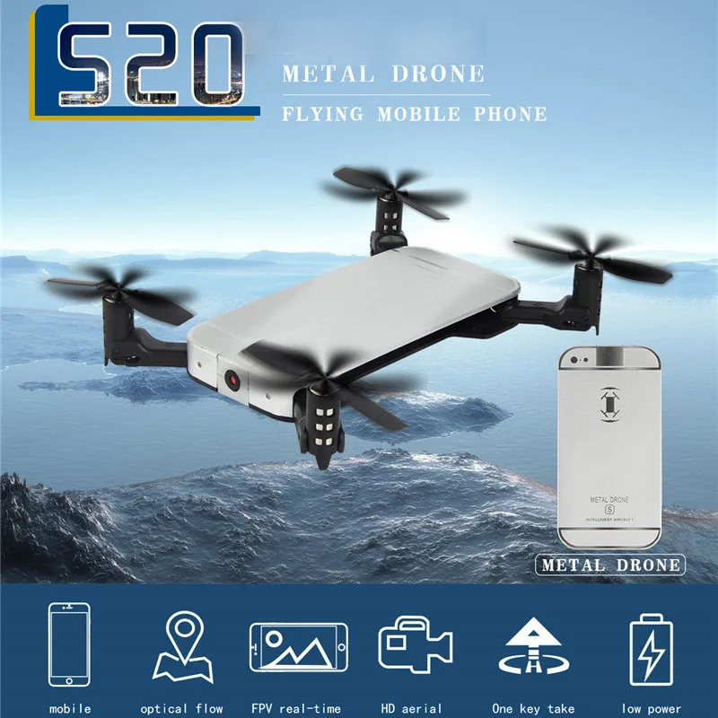 JXD520 мини селфи Квадрокоптер складной карманный Радиоуправляемый Дрон с 720 P HD