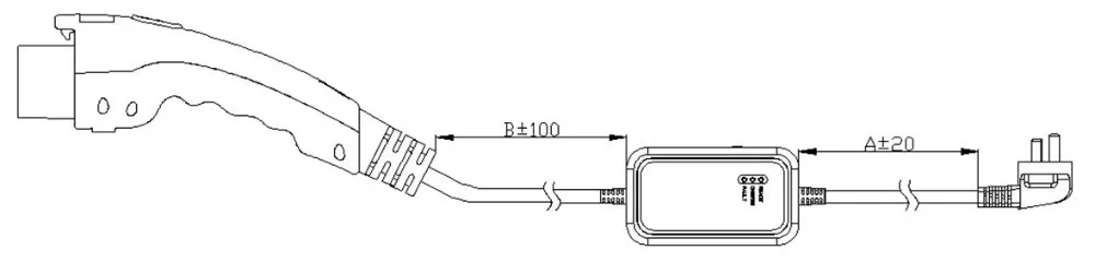 ZWET EVSE 62196 16A Тип 2 EVSE Кабель зарядного устройства EU Schuko Разъем IEC62196 автомобильный портативный EV с европейской розеткой вход