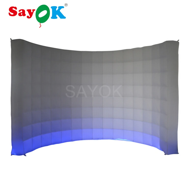 Надувная фотобудка золотого серебряного белого черного фиолетового цветов со