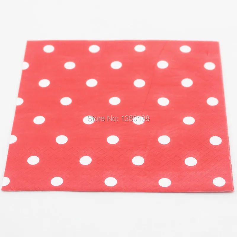 500 шт. бумажные салфетки в горошек для вечевечерние|napkins for weddings|napkins pinknapkin design |
