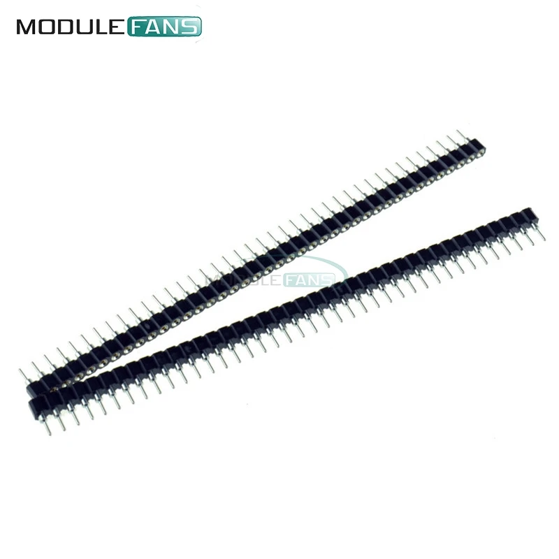 5 шт. 2 54 мм 40 P PIN однорядные 40Pin Круглый Женский штыревой разъем Diy Электронные