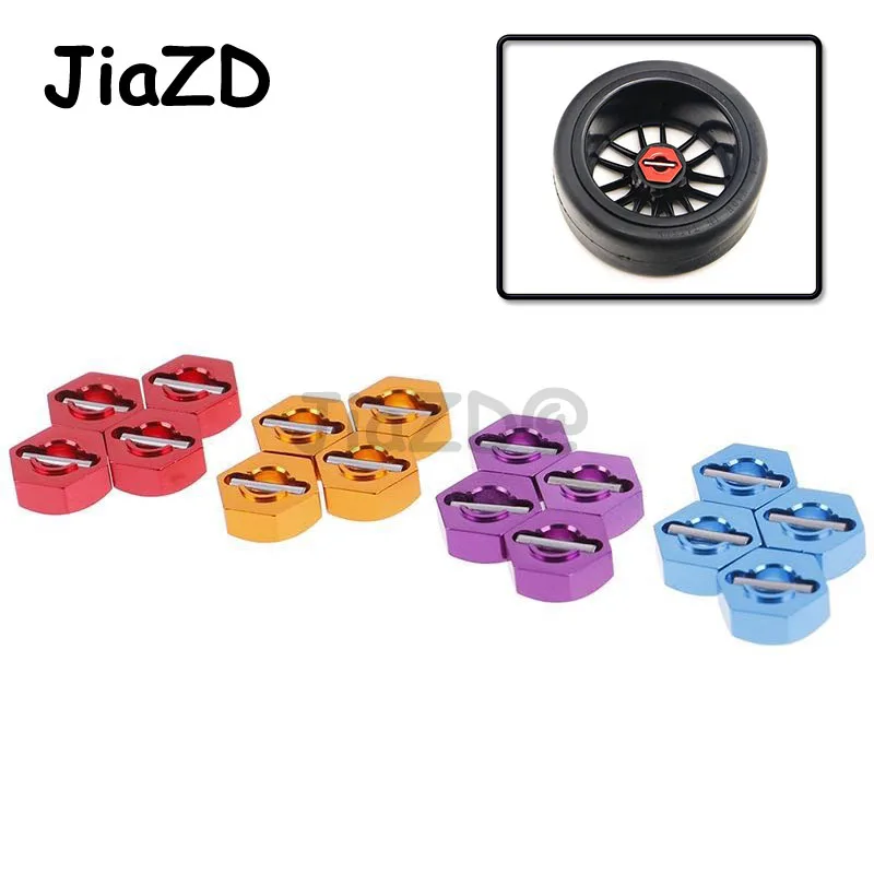 HSP 4pcs 102042 122042 Wheel Hex Nut 12MM Drive Hubs With Pins 02100 1/10 Upgrade Parts For 94122 94123 94111 94108 94177 RC Car | Игрушки и