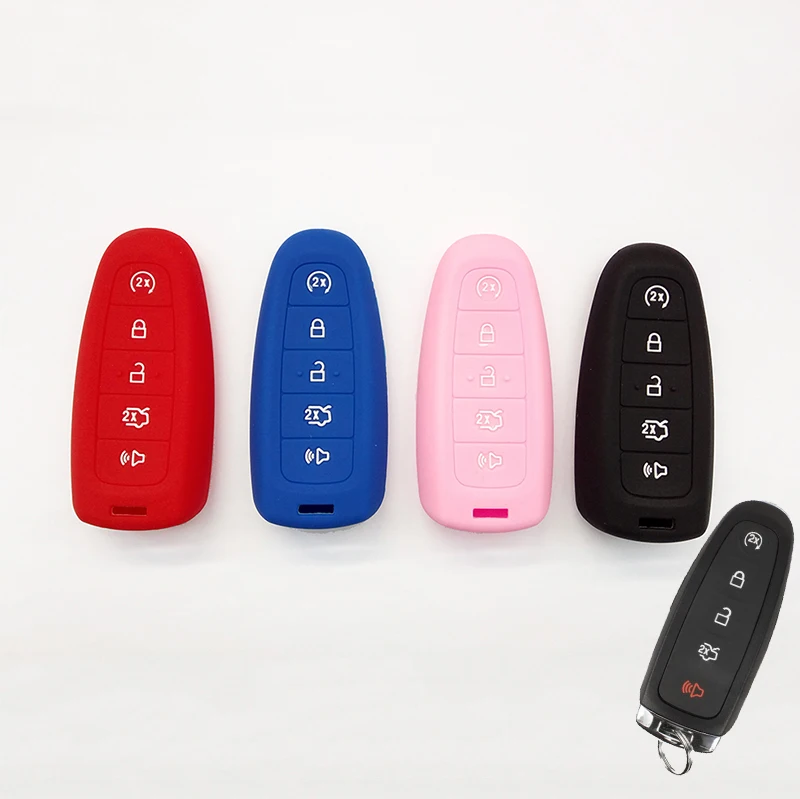 5 Кнопка Силиконовый Автомобильный Дистанционный ключ дистанционного FOB чехол