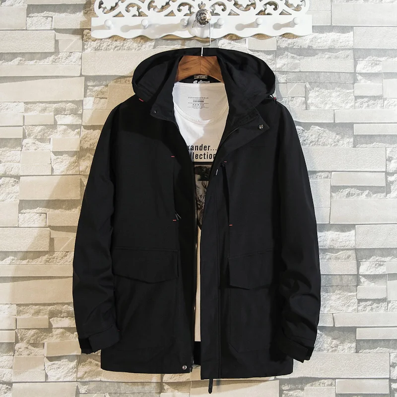 2020 мужской модный тренчкот в стиле сафари мужские повседневные куртки