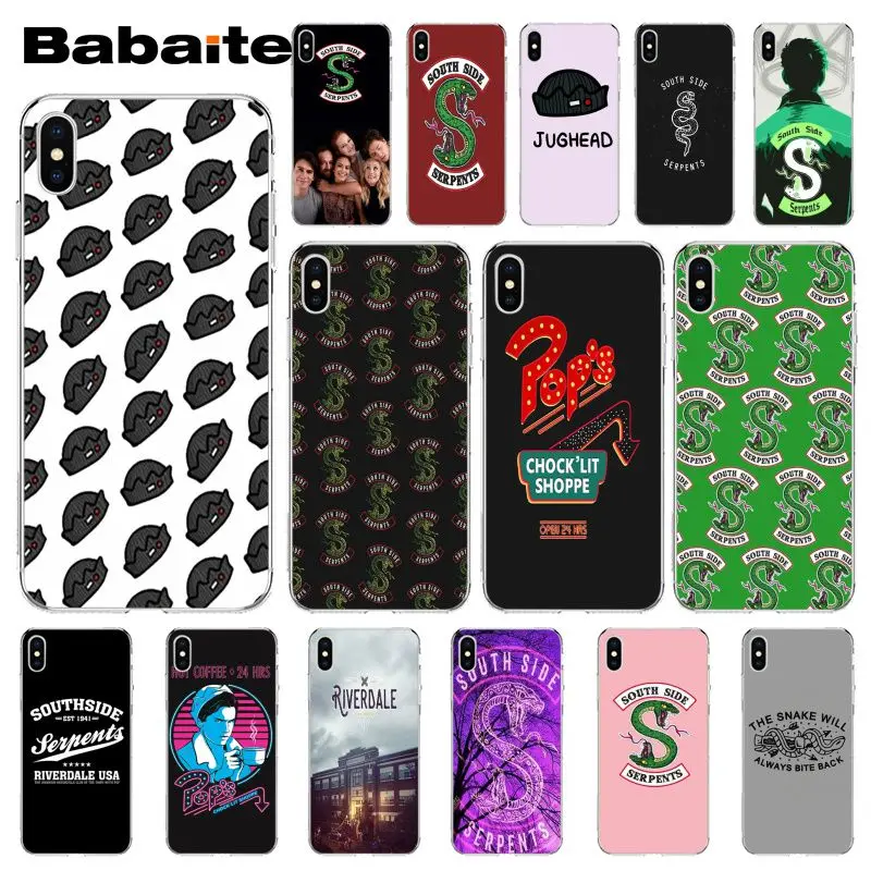 Чехол для мобильного телефона Babaite Riverdale South Side Serpents Apple iPhone 8 7 6 6S Plus X XS MAX 5 5S SE XR |