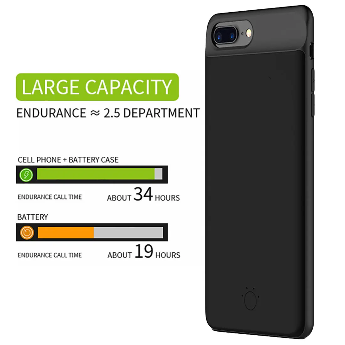 Для iPhone 6 6s 7 8 чехол для аккумулятора 2500/3700 мАч Внешний Аккумулятор Чехол для зарядки для iPhone 6 6s 7 8 Plus чехол для зарядного устройства
