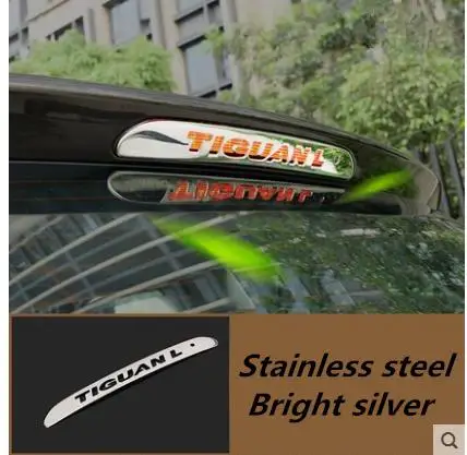 Нержавеющая Сталь автомобильный Высокий тормозной фонарь наклейка аксессуары